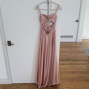 Azulu Elegant Pink Evening Gown